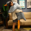 50-190cm Giant Duck Plush Toys Fluffy Sleep Pillow Cute Animal Stuffed Swan Goose Soft Dolls Floor Mat Kids Girls Birthday Gift
