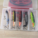 5PCS Topwater Fishing Lure Set/Whopper Bait with Box/Rotating Tail  13g 19g  Pencil Popper Hard Bait Fishing