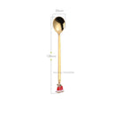 Wholesale Christmas Coffee Spoon &amp; Fork Sets Coffee Stirring Spoon Creative Dessert Tea Spoon Shovel Christmas Gift Box