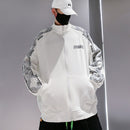 High Street Jacket Men Cashew Letter Print Reflective Windbreaker jacket Spring 2021 Patchwork Men's Bomber Jacket Couples