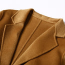 European and American water wave cashmere coat women's 2019 new medium and long winter wool coat double-sided women's cloth coat