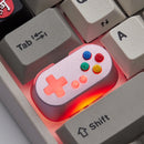 Holyoops 游戏手柄控制器大写锁定键帽 CNC 阳极氧化铝 兼容 Cherry MX 开关 白色 粉色 青色 黄色