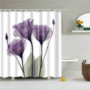 Floral Bamboo Dandelion Maple Leaf Flower Fabric Waterproof Polyester Shower Curtains Bathroom Curtain Bath Accessory Printing