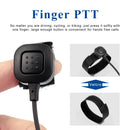 Retevis 喉麦对讲机耳机隐蔽导管手指PTT耳塞适用于Kenwood Baofeng UV 5R UV 82 RT622 RB618