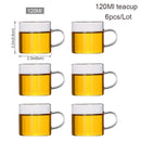 BORREY Big Heat-Resistant Glass Teapot  Flower Tea Kettle Large Clear Glass Fruit Juice Container Ceramic Teapot Holder Base