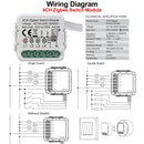 GIRIER Tuya ZigBee 3.0 Switch Module 10A Smart Home DIY Breaker 1 2 3 4 Gang Supports 2 Way Control Works with Alexa Google Home