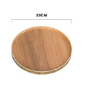 Solid Wood Plate Dessert Serving Tray Bread Fruit Seasoning Holder Dessert Snack Dish Organizer Storage Plate trays decorative