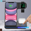 三合一15W无线快充底座，适用于iPhone 13 12 11 XS XR X 8、Apple Watch iWatch 7 6、Airpods Pro Qi充电站