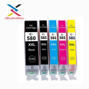 580XXL 581XXL 墨盒，兼容佳能 PGI-580XXL CLI-581XXL PGI 580 XXL CLI 581 XXL 5 件装 PGBK/BK/C/M/Y