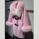 2020 fashion women's clothing Winter jackets Natural wool sheepskin Long teddy bear coat Warm real fox fur coat