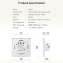 Wifi Wall Touch Switch EU No Neutral Wire Required Smart Light Switch 1 2 3 Gang 220V Tuya Smart Home Support Alexa Google Home