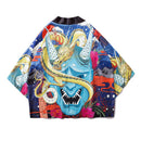Bebovizi Japanese Style Crane Koi Kimono Tokyo Streetwear Haori Men Women Cardigan Japan Girl Robe Chinese Dragon Anime Clothes