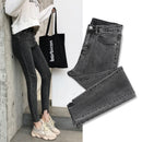 Women jeans Plus Size High Waist Stretch Washed Skinny Stretch Jeans Female Denim Pants New Pencil Pants Light Blue Gray Black