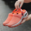 STRONGSHEN  New Women Shoes Casual Increase Cushion Sandals Non-slip Platform Sandal For Women Mesh Outdoor Walking Slipper