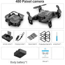 全新迷你无人机 V2 1080P 高清摄像头 WiFi FPV 气压定高 可折叠四轴飞行器 遥控无人机 儿童玩具礼物