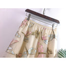 New Autumn Women Mesh Skirt Dragonfly Sequin Embroidery Long Skirt Ladies Casual Voile Appliques Skirt Mid-calf Swing Skirts