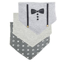 Honeyzone 3pc/lot 100% Cotton Baby Girls Bibs Pink Flamingo Print Baby Towel Bandanas Scarf Children Cravat Infant Towel