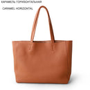 Simple Casual Leather Women Shoulder Bag Luxury Brand Designer Genuine Leather Lady Handbags Commuter Bag Large Female Totes Bag