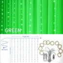 3m 100/200/300 LED Curtain String Light Flash Garland Rustic Wedding Party Decoration Table Bridal Shower Bachelorette Home Gift