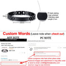 Vnox My Dad HERO Bracelets Personalized Quotes Men Bracelet Qualified Stainless Steel ID Bangle Father&