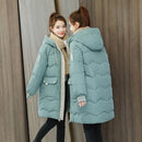 2022 Winter Women Jacket Coats Long Parkas Female Down cotton Hooded Overcoat Thick Warm Jackets Windproof Casual Student Coat