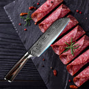 9pcs Kitchen Knives Set Damascus Laser Patten Professional Japanese Chopping Boning Cleaver Chef Knives Set 440C Stainless Steel