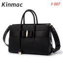 女士公文包 Kinmac 品牌手提包 斜挎电脑包 13.3 英寸，适用 MacBook Air Pro PC 的肩带拼接女包，一件代发