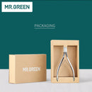 MR.GREEN 指甲刀 死皮钳 不锈钢修甲器 美甲剪 指甲工具 用于修剪死皮和角质层