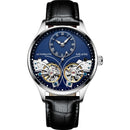 AILANG Genuine Brand Men's Double Tourbillon Luminous Direct-looking Mechanical Watch Automatic Watch Men's Watch   Hollow Movem