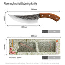 5" 6" 7" Chef Knife Forged Outdoor Hunting Knife Stainless Steel Kitchen Knife for Meat Bone Fish Fruit Vegetables Butcher Knife