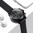 Men's Watch CRRJU Luxury Business Men Stainless Steel WristWatch Men's Military waterproof Date Quartz watches relogio masculino