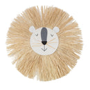 INS Nordic Hand woven Cartoon Lion Hanging Decorations Cotton Thread Weaving Animal Head Ornament Children room Wall Hanging