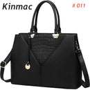 女士公文包 Kinmac 品牌手提包 斜挎电脑包 13.3 英寸，适用 MacBook Air Pro PC 的肩带拼接女包，一件代发