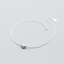 INZATT Minimalist Romantic Shiny Heart Bracelet For Fashion Women Pretty Jewelry 925 Sterling Silver Classic Accessories Gift