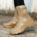 High Top Tactical Boots Men Shoes Waterproof Hiking Shoes Outdoor Hunting Boots Mountain Shoes Man Desert Combat Military Boots