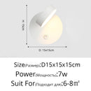 Modern LED Wall Lamp For Bedroom Bedside Study Indoor Round Iron Light Practical Luminaire Deco Maison Reading Lighting Fixtures
