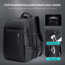Fenruien New Fashion Men Backpack Waterproof Expandable USB Charging Backpacks 17.3 Inch Laptop Bag Business Travel Bag Backpack