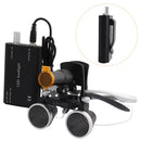 Dental Loupes Dental Magnifier Dental Lab Medical Loupes Magnification Binocular 2.5/3.5x Headlight Headlamp 3W/5W Seperately