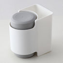 Toothbrush Holder Toothpaste Rack Mouthwash Cup  Strong Adsorption Hanging Storage Rack With Cup  Bathroom Accessory