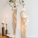 Eid Mubarak Moon Star Macrame Tapestry Ramadan Decoration Wall Boho Decor Macrame Wall Hanging Farmhouse Dorm Room Decor Gift