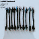 Free Shipping 10pcs/Lot 0.5ft 0.65FT 1FT CAT6 UTP Round Cable Ethernet Cables Network Wire Cable RJ45 Patch Cord Black Lan Cable