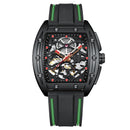 2020 new AILANG automatic mechanical men military luxury brand-name business hollowed out waterproof gents watches Rubber strap