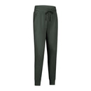 SHINBENE Naked Feel Fabric Workout Sport Joggers Pants Women Waist Drawstring Fitness Running Sweatpants with Two Side Pocket