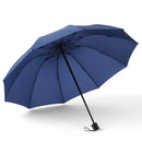 LED Automatic Umbrella With Reflective Stripe Reverse Led Light Umbrella Non-automatic Folding Inverted Russian Warehouse