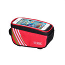 Waterproof Bicycle Pack Nylon Bike Cyling Cell Mobile Phone Bag Case 5.5'' 6'' Bicycle Panniers Frame Front Tube Bag Accessories