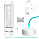 H2Life 7th Generation Hydrogen Water Generator Bottle DuPont SPE+PEM Dual Chamber Maker lonizer Cup + H2 Inhalation device