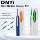 ONTi一键式光纤清洁笔可清洁2.5mm SC FC ST和1.25mm LC MU连接器，清洁次数超过800次