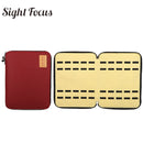 Sight Focus 40 Slot Felt Watch Organizer Box Gray Watch Storage Case Pouch Double Layer Watch Strap Band Organizer Holder Bag