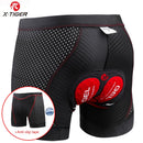 X-Tiger Cycling Shorts Upgrade 5D Gel Pad Cycling Underwear Pro Shockproof Cycling Underpant Bicycle Shorts Bike Underwear