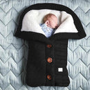 SMGSLIB Baby Winter Warm Sleeping Bags Infant Button Knit Swaddle Wrap Swaddling Stroller Wrap Toddler Blanket Sleeping Bags